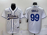 Men's Los Angeles Rams #99 Aaron Donald White Stitched Cool Base Nike Baseball Jersey,baseball caps,new era cap wholesale,wholesale hats